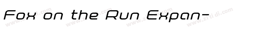 Fox on the Run Expan字体转换 Fox on the Run Expan字体转换